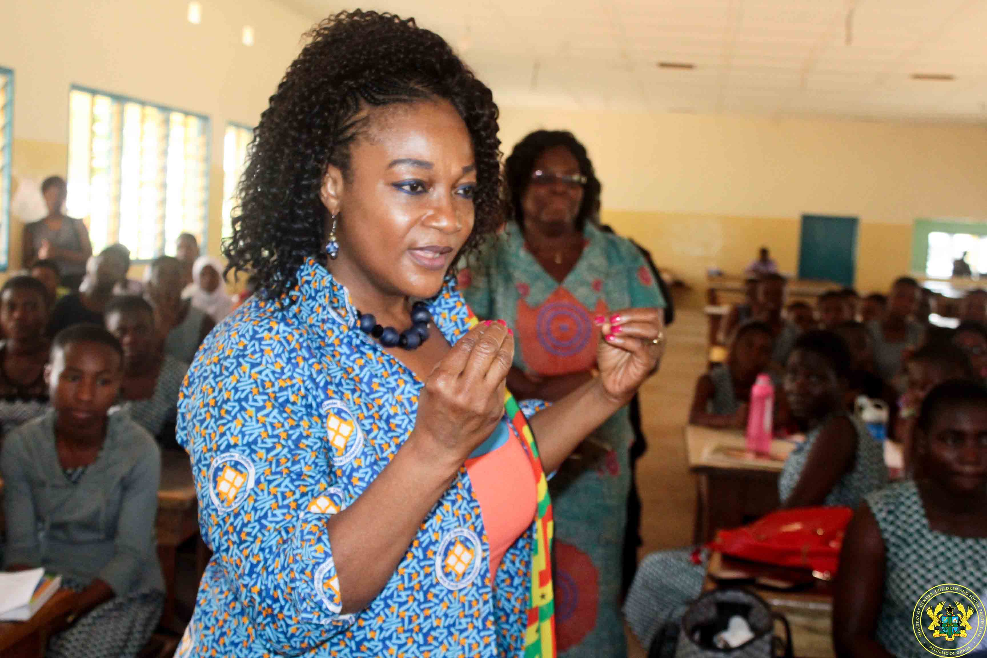 FREE SHS: YOUR GOLDEN OPPORTUNITY- GENDER MINISTER TELLS YOUNG GIRLS