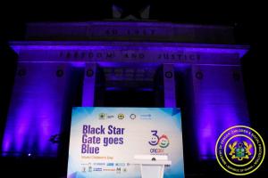 Black Stars Gate Goes Blue