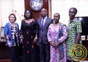 Courtesy Visit by UNICEF Delagation led by Fatoumata Ndiaye (UNICEF Deputy Executy Director) & Giles Fagninou (UNICEF Deputy Regional Director for West & Central Africa)