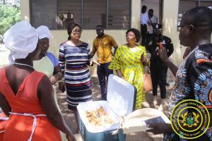 Randoom Spot Check of School Feeding in Tema